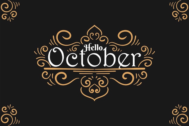 Hola letras de octubre