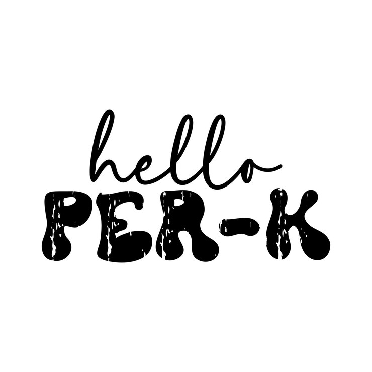 Vector hola perk regreso a la escuela