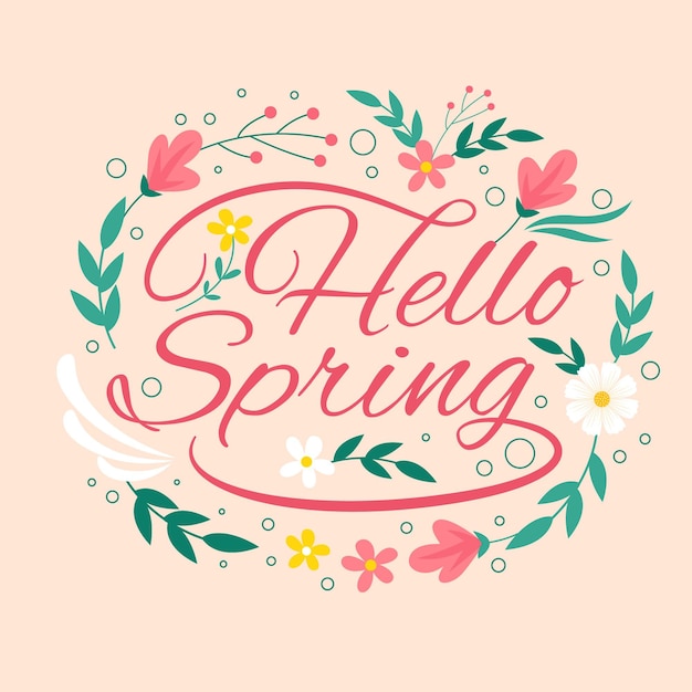 Hola Spring Lettering