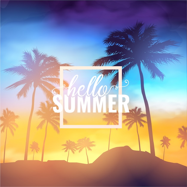 Hola verano de fondo