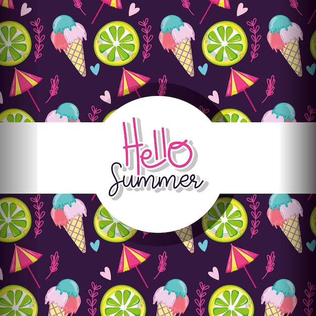 Hola verano de fondo