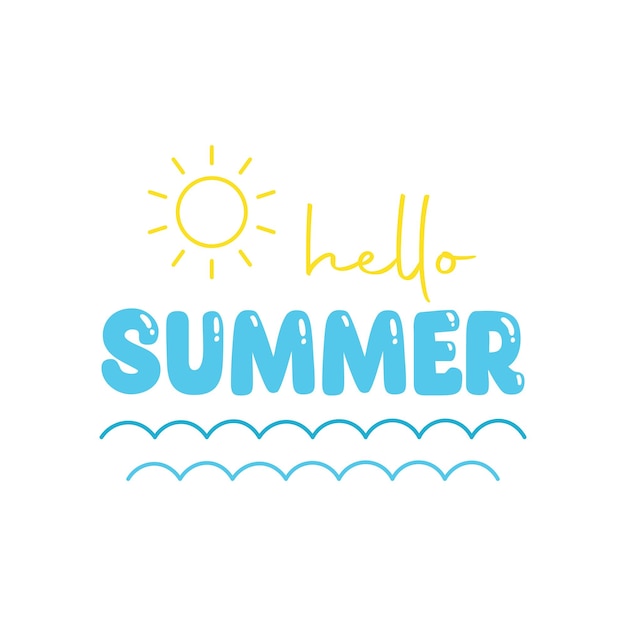 Hola Verano Ilustración Artística