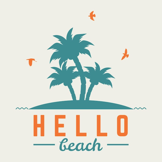 Hola verano plantilla de efecto de texto editable Vector tarjetas de verano hermosos carteles