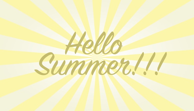 Hola verano temporada de verano letras para la plantilla de invitación de tarjeta de felicitación