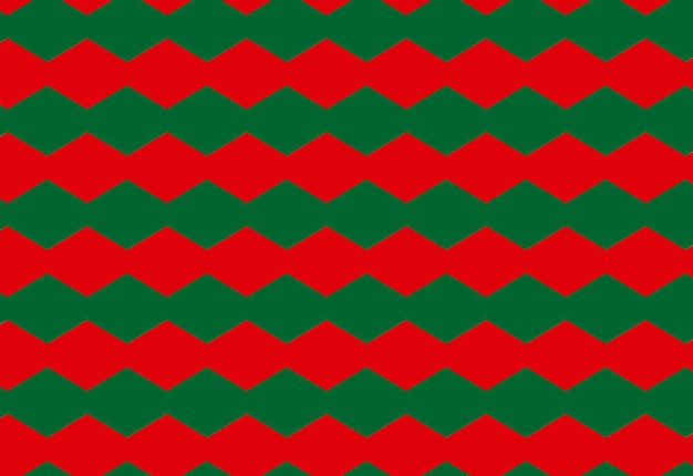 Holiday Chevron Elegance Zigzag Diseño de Navidad Rojo y Verde x9