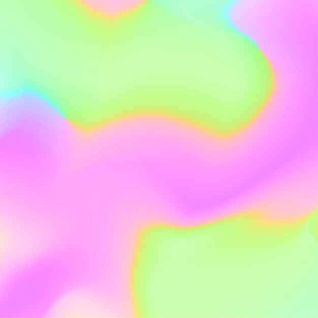 Holografía banner vector multicolor lindo color