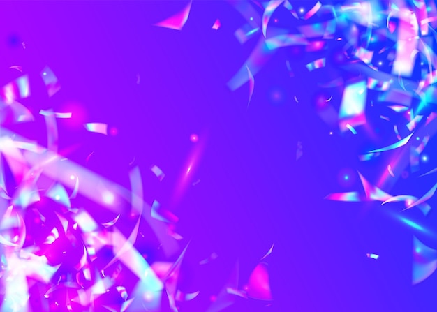 Vector holograma brillo fondo de metal azul arco iris resplandor webpunk