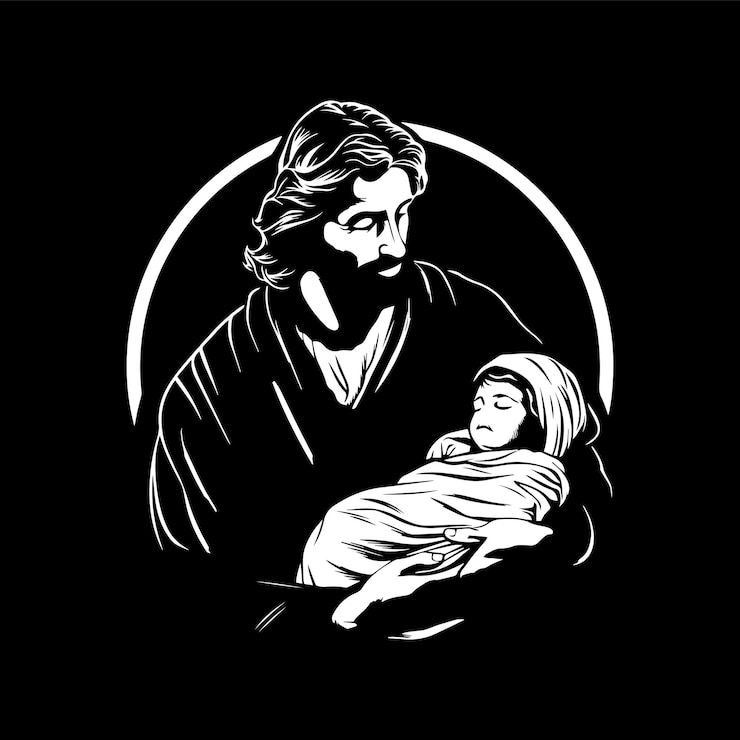 Un hombre abraza a un bebé