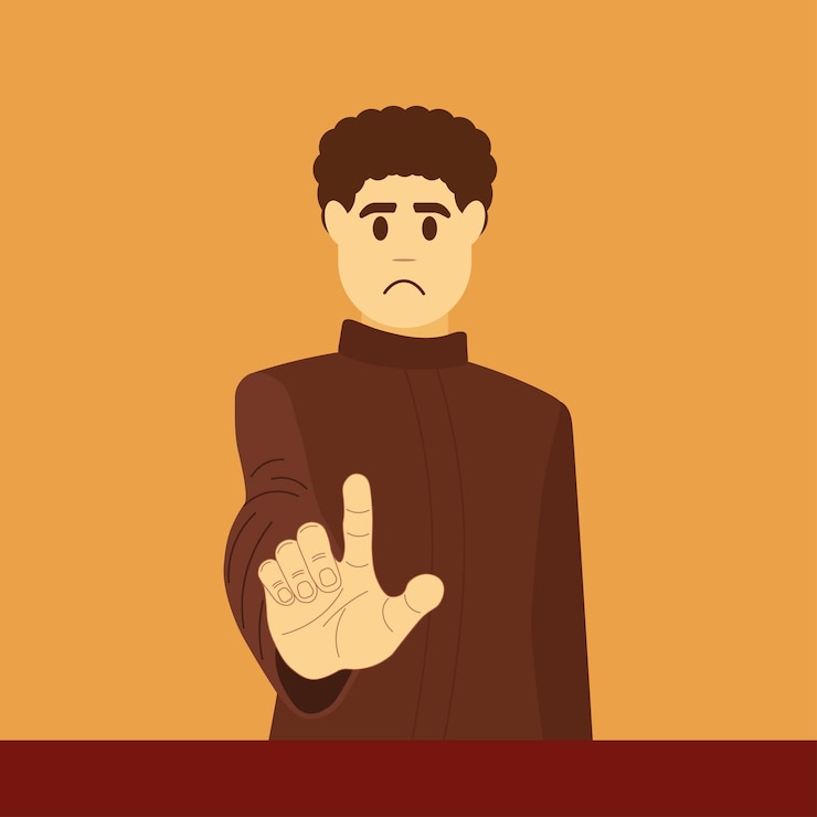 Vector el hombre apunta con su dedo al objetivo. toque o haga clic en el icono. gesto de la mano con el dedo índice levantado