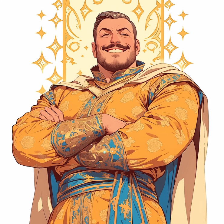 Vector hombre armenio con vestido tradicional armenio como intérprete
