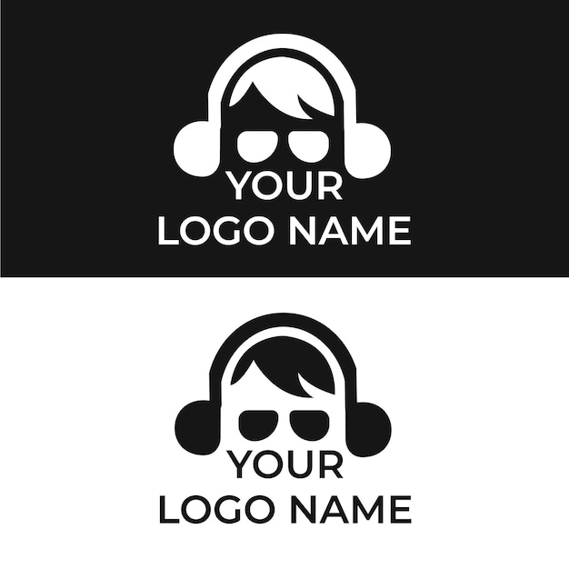 Hombre con auriculares diseño de icono vectorial