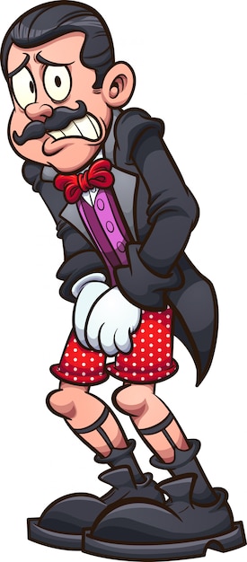 Hombre avergonzado