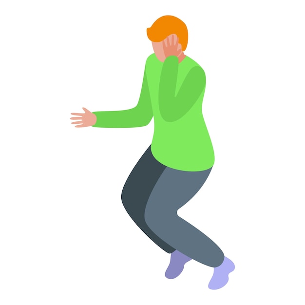 Hombre bailando solo ilustración de dibujos animados