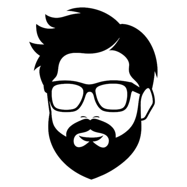 Un hombre con barba y anteojos en la cara.