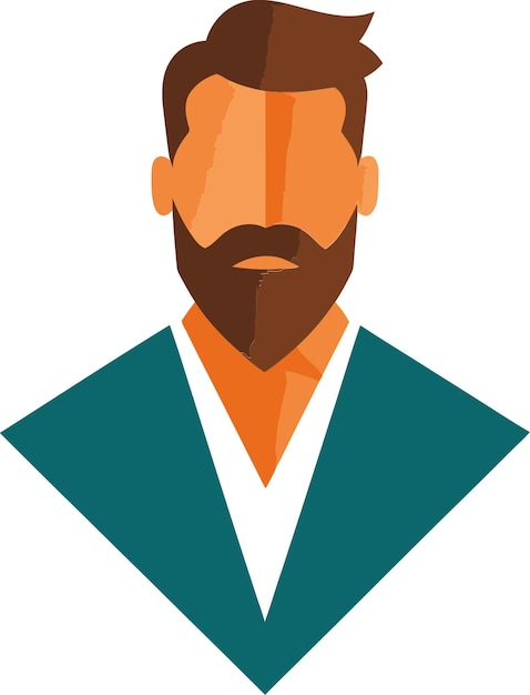 un hombre con barba y un traje verde con un cuello blanco