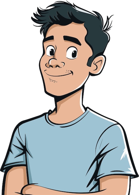 un hombre con una camisa azul que dice im a