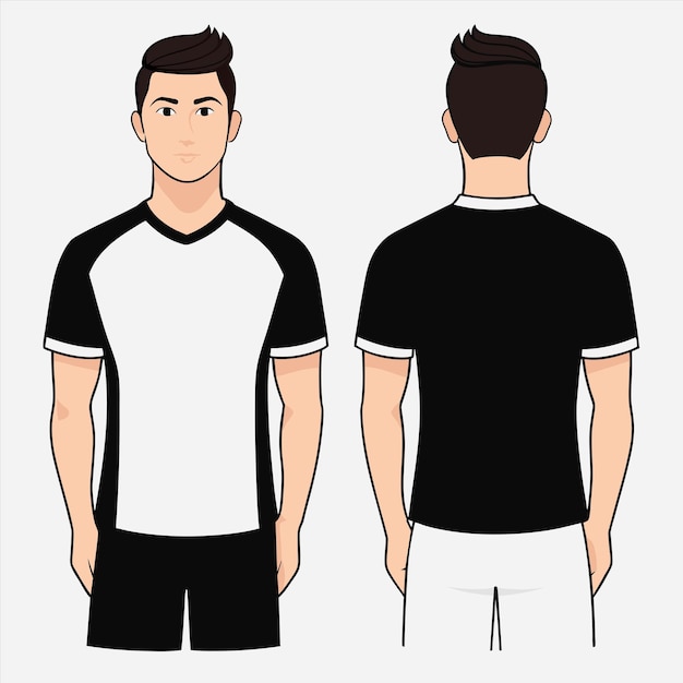 un hombre con una camisa blanca que dice "la parte de atrás de una camisa"