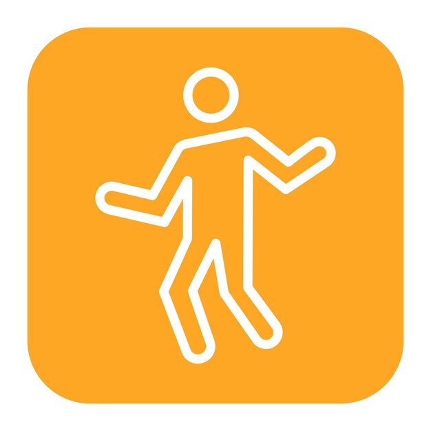 Hombre celebrando la imagen vectorial del icono Se puede usar para logros