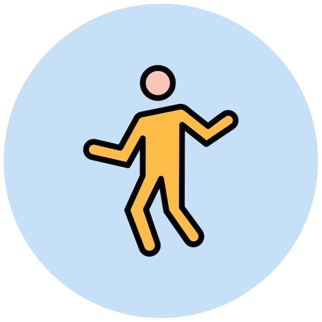 Hombre celebrando la imagen vectorial del icono Se puede usar para logros