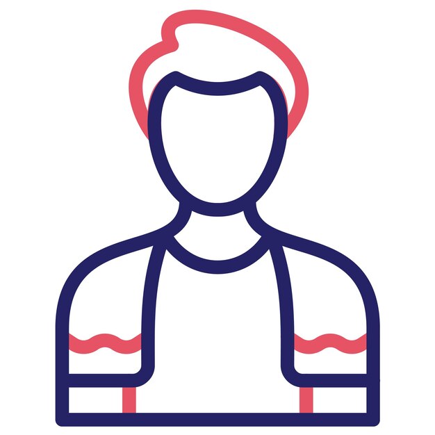 Hombre colgando icona vectorial de toalla ilustración del conjunto de iconos de limpieza