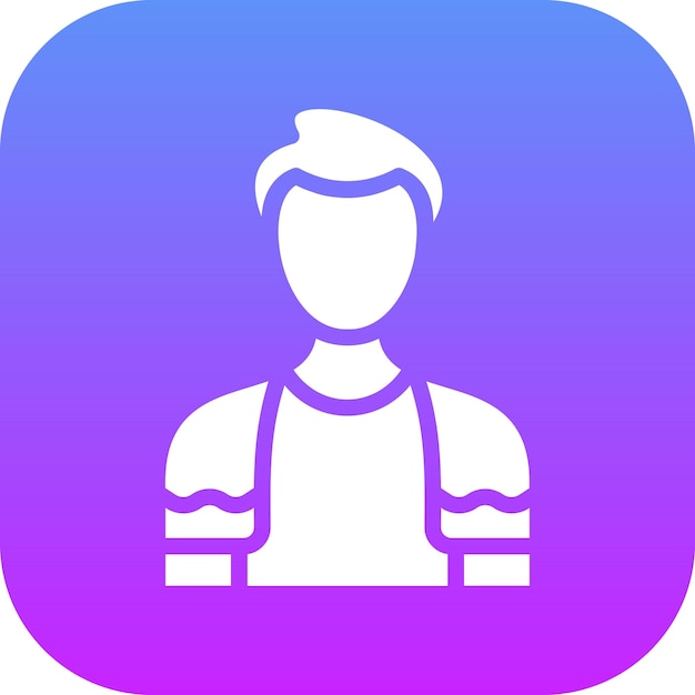 Hombre colgando icona vectorial de toalla ilustración del conjunto de iconos de limpieza