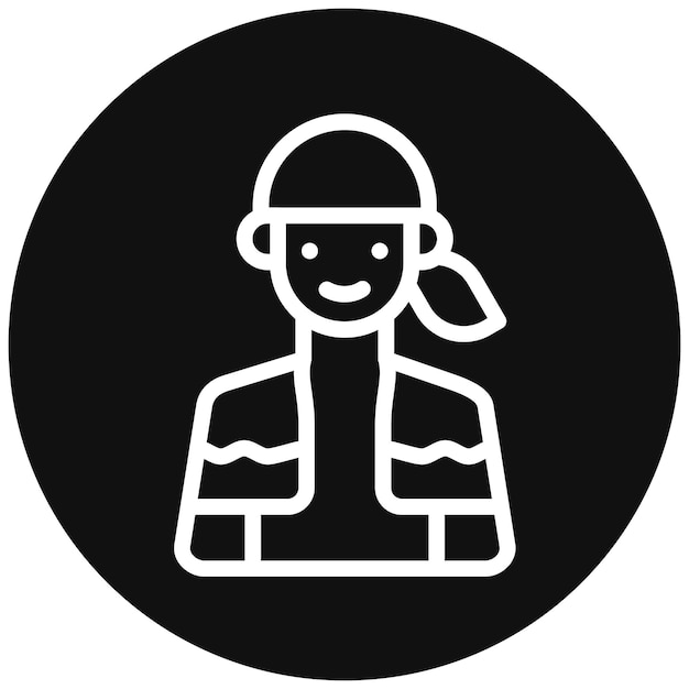 Hombre colgando el icono de la toalla