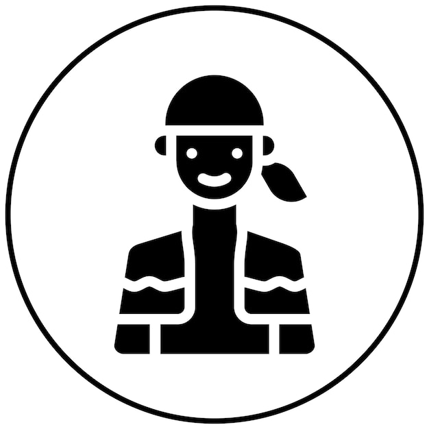 Hombre colgando el icono de la toalla