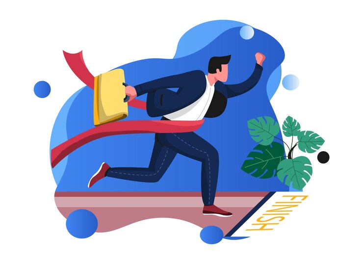 Vector un hombre corriendo con una patineta y un cartel que dice la la la la la la