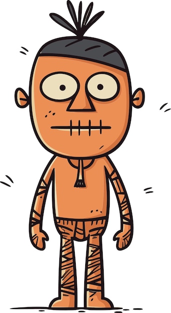 un hombre de dibujos animados con una cara espeluznante y una cara de caricatura