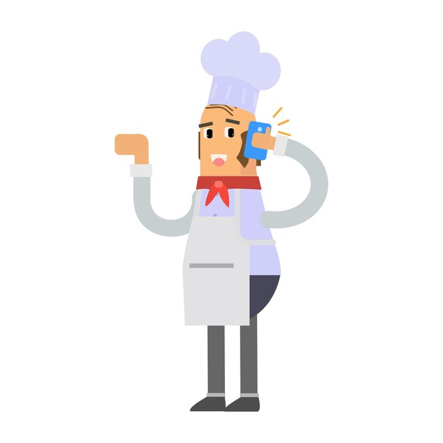 El hombre es chef.