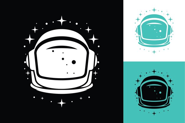 Hombre del espacio Astronauta Ilustración vectorial del icono de la ciencia cósmica