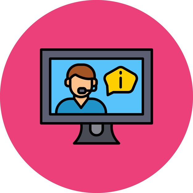 un hombre está mirando un monitor de computadora con una flecha en la pantalla