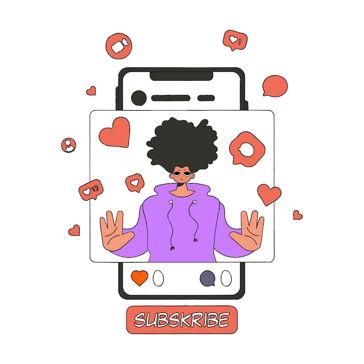 Vector un hombre está triste por la falta de reacciones y gustos en las redes sociales dependencia de las redes sociales