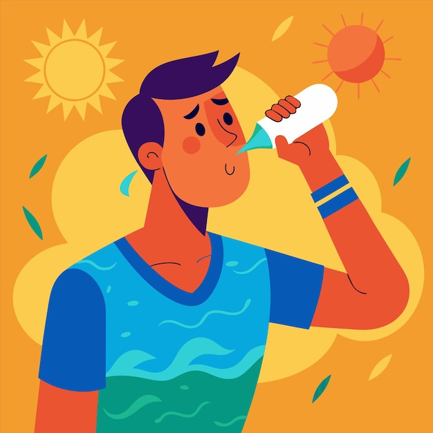 un hombre hablando en un teléfono celular con un sol en el fondo