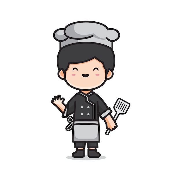 Hombre lindo chef
