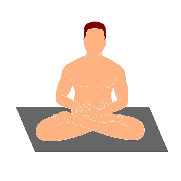 Un hombre en meditación