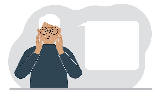 El hombre molesto llora y se sostiene la cabeza con las manos el concepto de resentimiento dolor y depresión