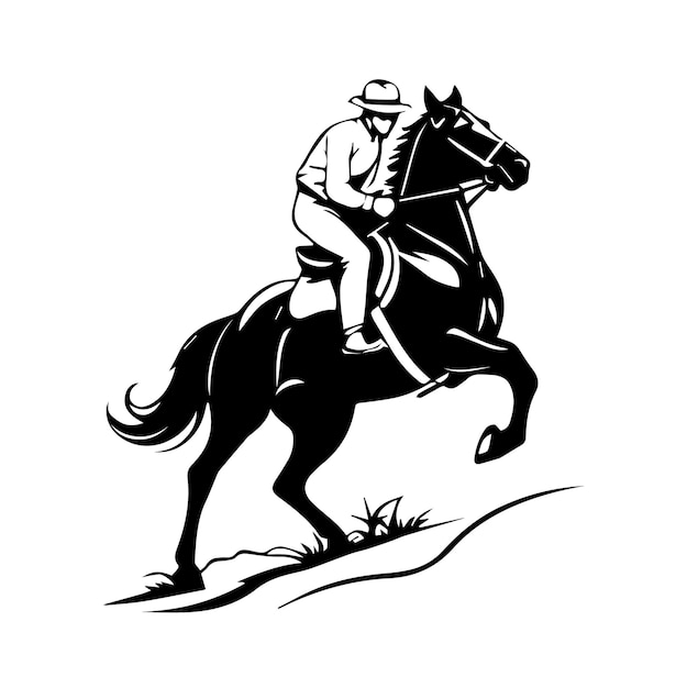 un hombre montando un caballo