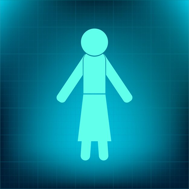 Hombre mujer compartimiento baño símbolo de género icono vectorial