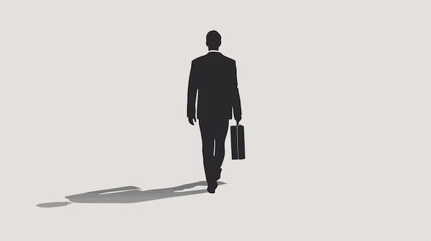 El hombre de negocios se aleja