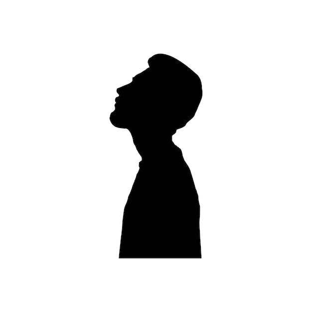 hombre de negocios, con, bolsa, vector, sillhouete