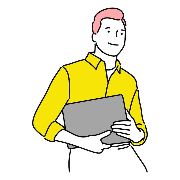 Hombre de negocios hombre de negocios o empleado personal caricatura de personas