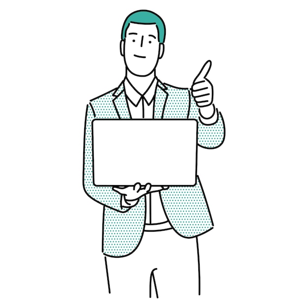 Hombre de negocios hombre de negocios o empleado personal personas dibujos animados Ilustración profesional de la compañía