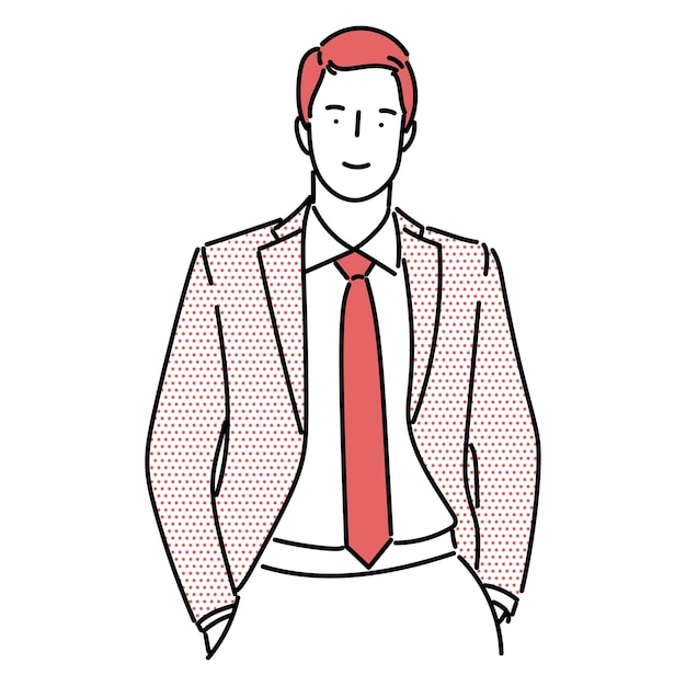 Hombre de negocios hombre de negocios o empleado personal personas dibujos animados Ilustración profesional de la compañía