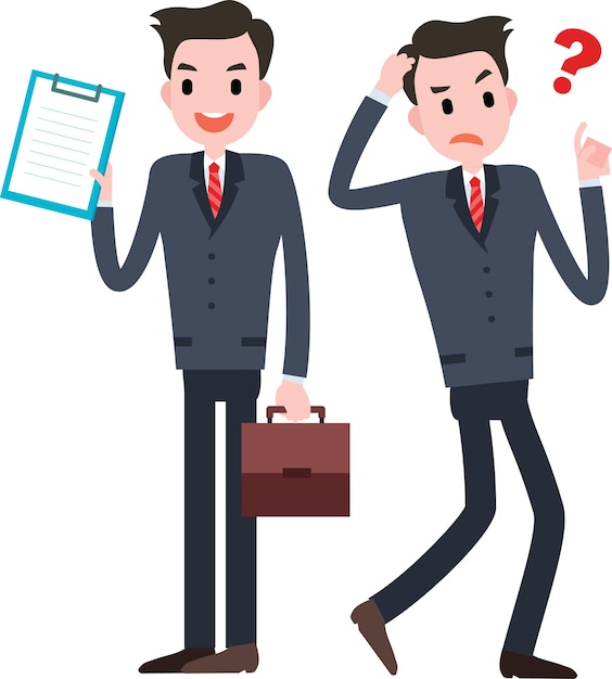 Hombre de negocios, ilustración
