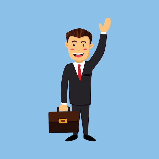 Hombre de negocios Marketing profesional saludar
