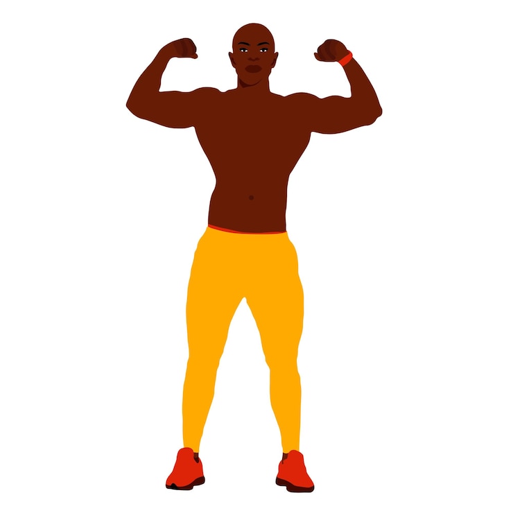 Vector hombre negro audaz y elegante en un vector de estilo artístico elegante