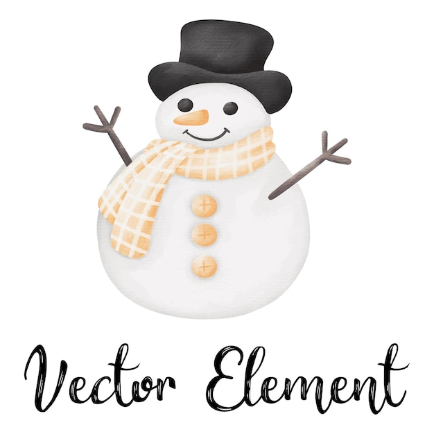 Vector hombre de nieve 4