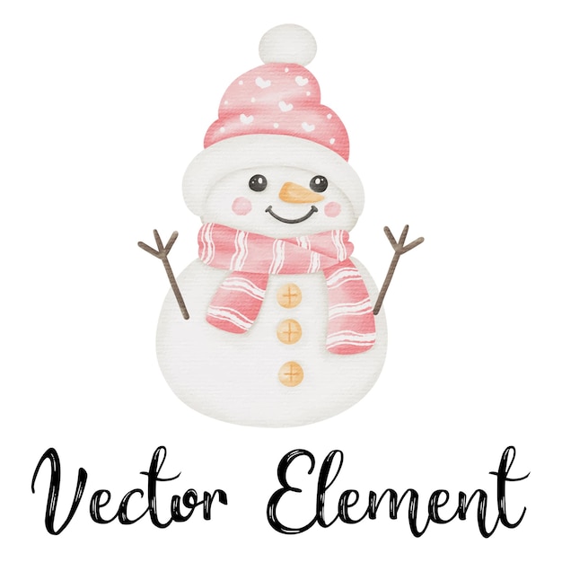 Vector hombre de nieve 8