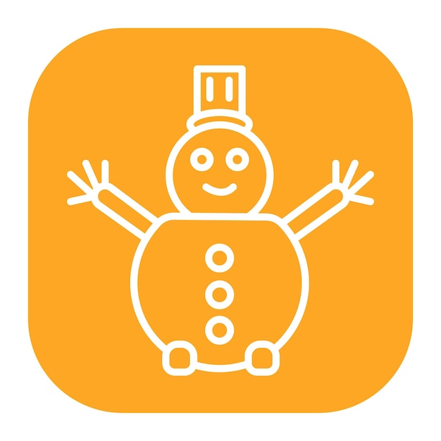 Hombre de nieve sin icono de nieve
